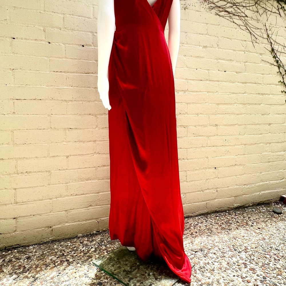 Vera Wang Gilded Age Red Gown sz4 - Picture 5 of 16